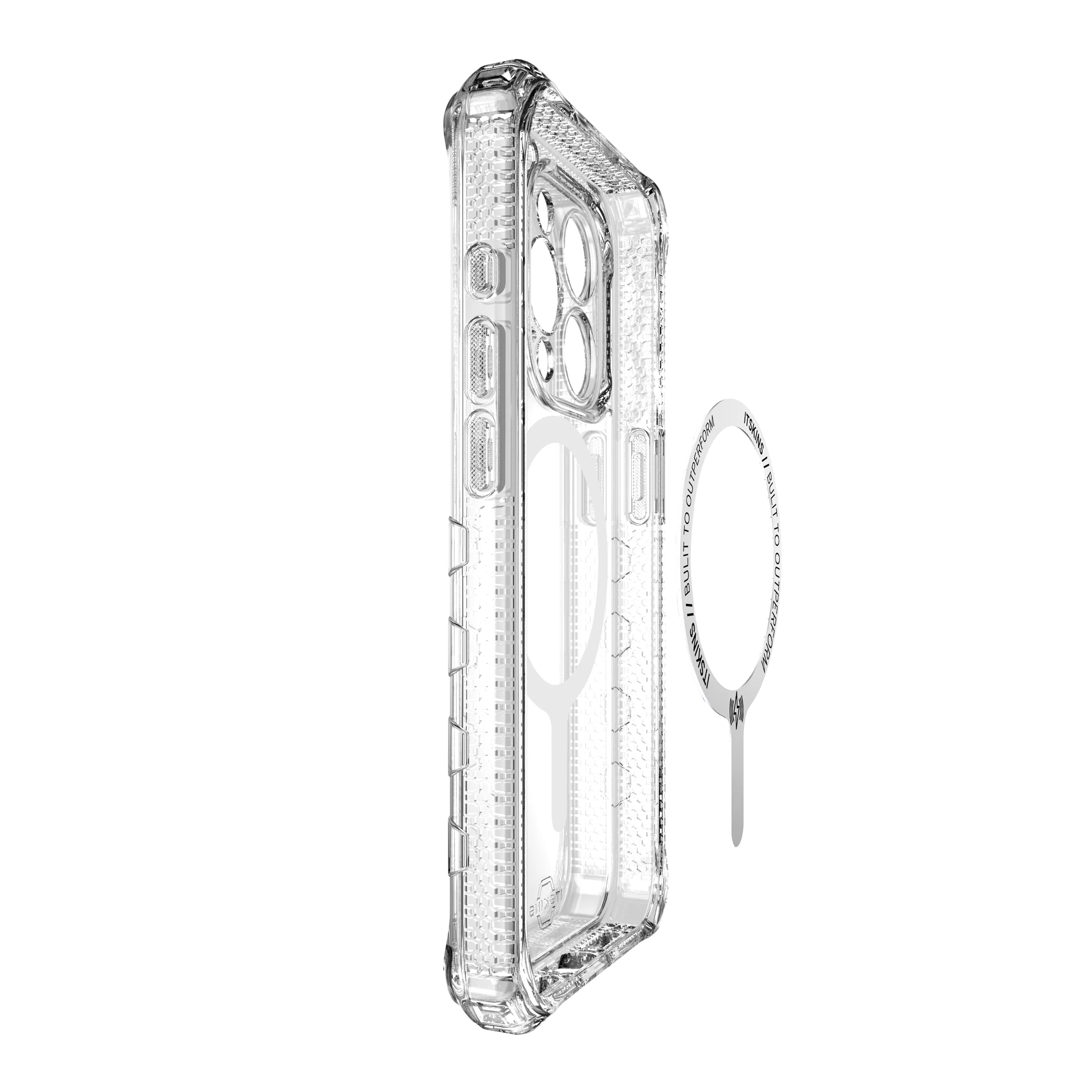 Itskins Supreme Clear iPhone 15 Pro Max Magsafe Case- Transparent - Tashqila Itskins Supreme Clear iPhone 15 Pro Max Magsafe Case- Transparent - Tashqila